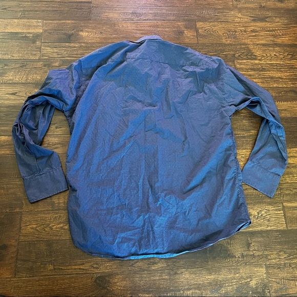 Zachary Prell Button-down Long Sleeve Blue Checked Shirt - Picture 5 of 7